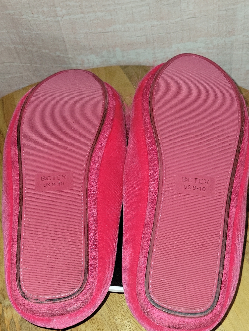 Hot Pink Fluffy Slippers - Picture 7 of 8
